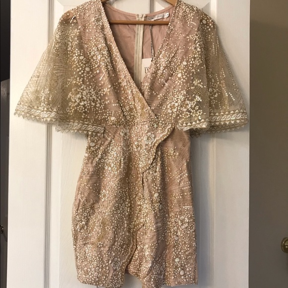 evening sun dress champagne